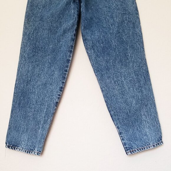 Vintage Bill Blass High Waist Pleated Front Mom Jean 10 Stone Wash Tapered Leg - Picture 11 of 16